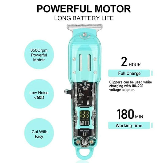 ransparent Electric Hair Removal Men's Trimmer