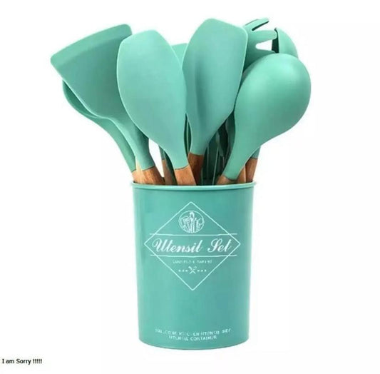12 Pcs Silicone Spatula Spoon Set