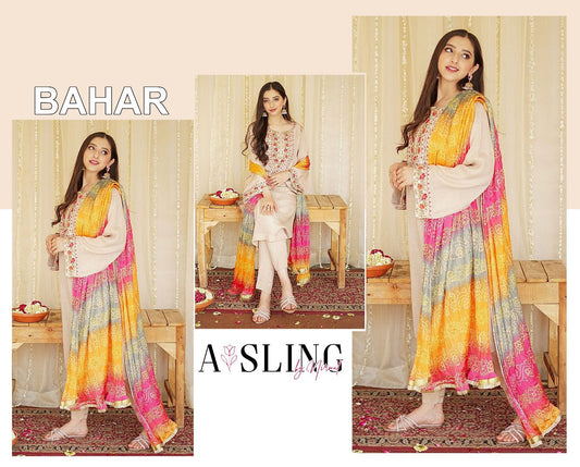 Digital Printed Cambric Cotton Shirt 2.5 meter Plain Dyed cotton Trouser 2.25 meter